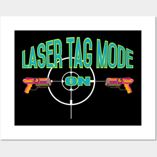 Gift for Laser Tag PLayers Laser Tag Girl Birthday Posters and Art